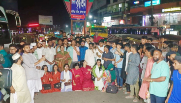 ধ*র্ষকদের সর্বোচ্চ শাস্তির দাবিতে বরিশালের মহাসড়কে বিক্ষোভ